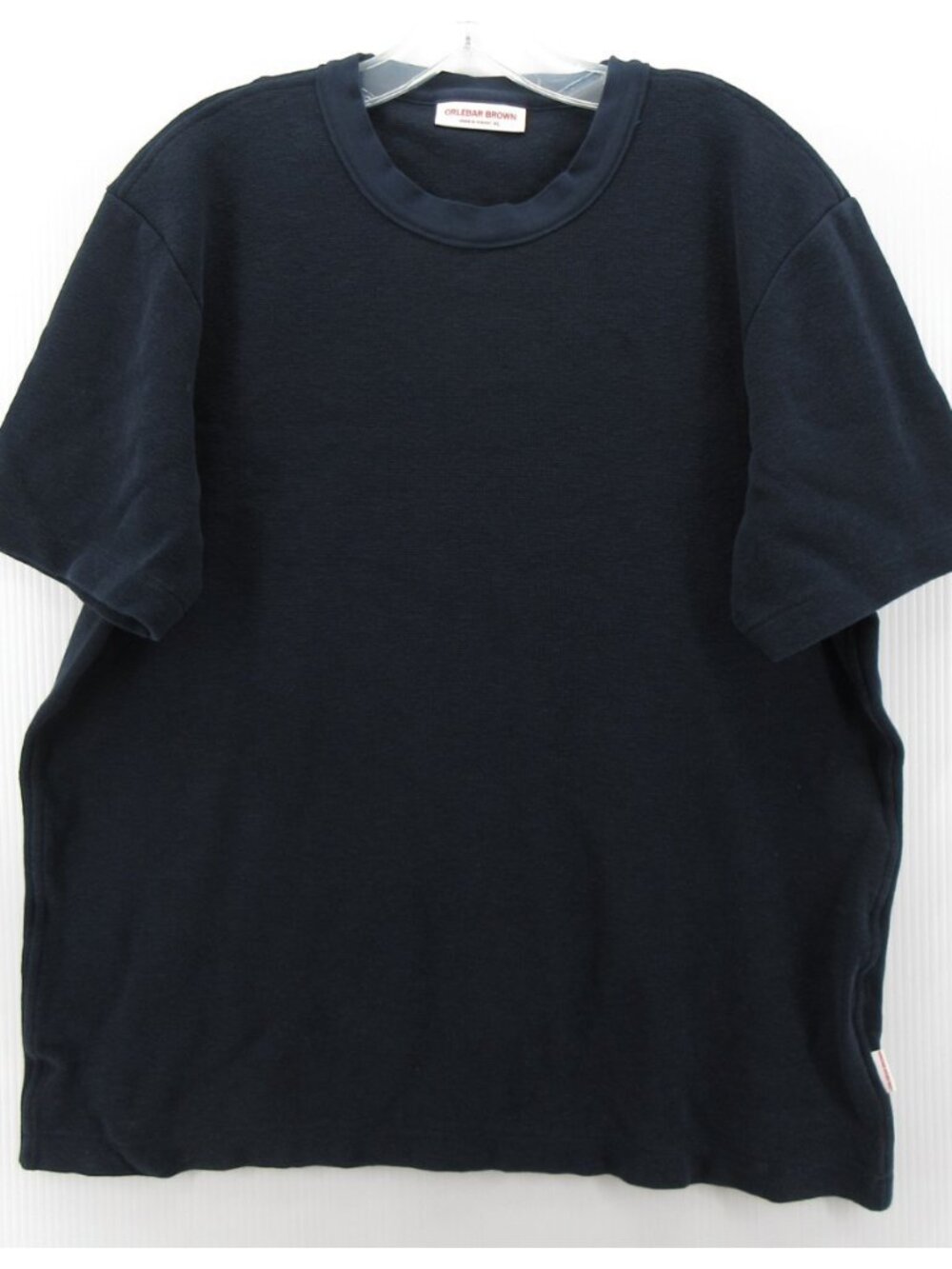 Orlebar Brown Shirt XL Linen Blend Blank Pullover Quiet Luxury Textured